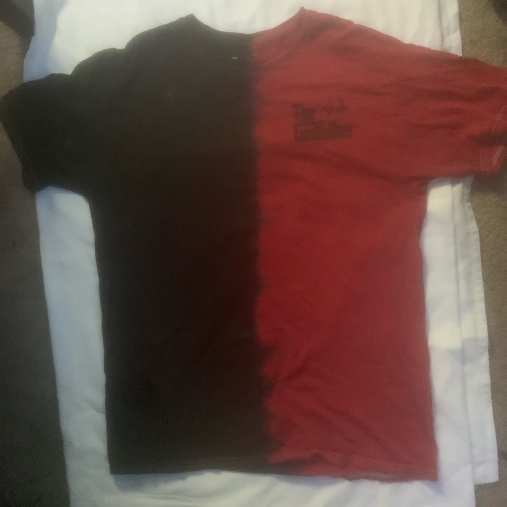 Red and black tone T shirt